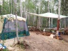 рыболовные туры в Красноярском крае, рыбалка на реке Бахта, столовая-шатер