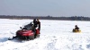Подмосковье, рыболовная усадьба "Русский двор", снегокаты