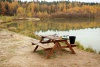 рыбалка в Подмосковье, база отдыха Литвиново, места для рыболовов у малого озера.