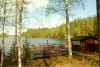 отдых в Финляндии, туристическая деревня Керимаа, кафе у озера.