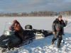 Псковская область, база отдыха "Волынь", зимняя рыбалка на Жижицком озере.