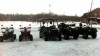 Подмосковье, рыболовная усадьба "Русский двор", снегокаты
